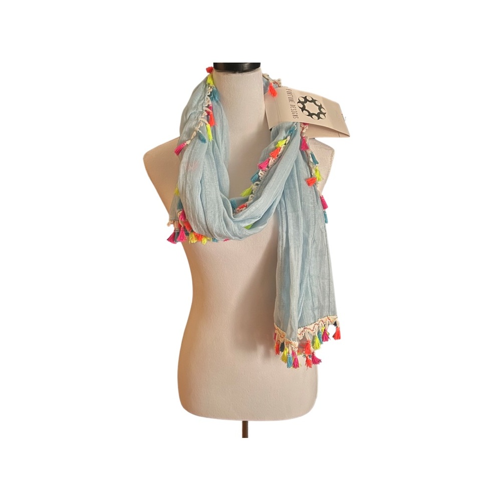 Light Blue Infinity Scarf by Fortune Design